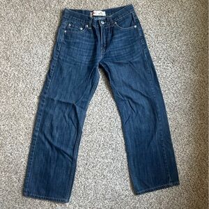 Levi's 550 Relaxed Blue Straight Jeans Classic Style Boys 14 27 Denim Casual